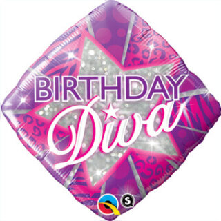 birthday diva balloon