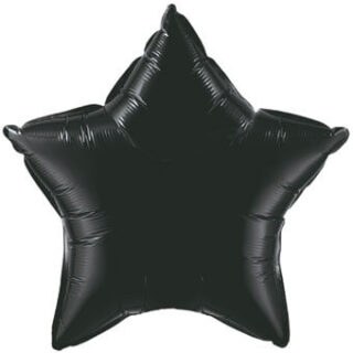 black onyx foil star balloon