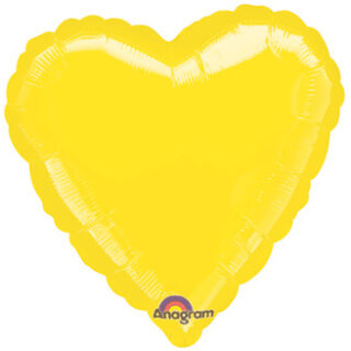 yellow heart balloon