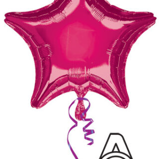 burgundy foil star balloon