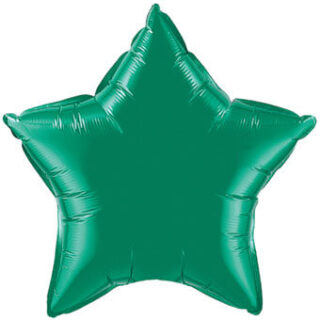 emerald green star balloon