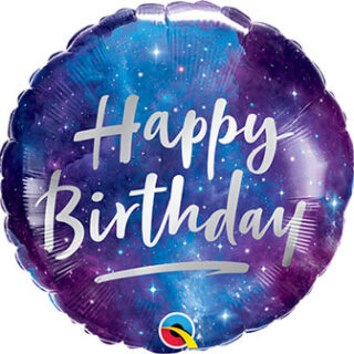 happy birthday galaxy balloon