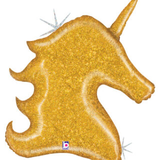 gold unicorn balloon