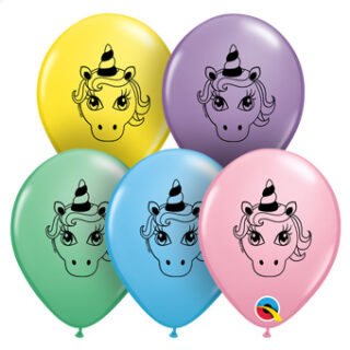 pastel unicorn balloons