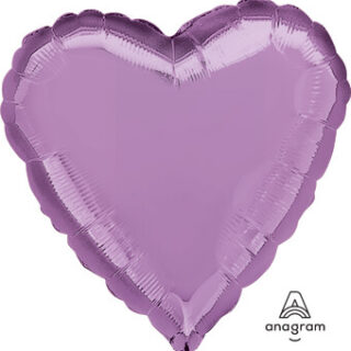 pearl lilac foil heart balloon