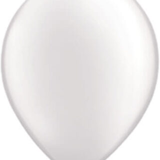 Round Latex Balloons - Pearl White
