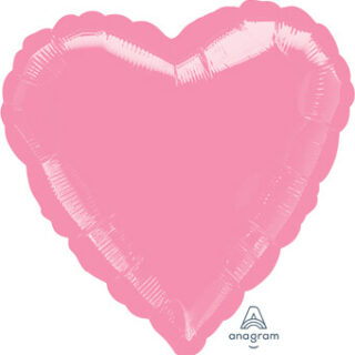 pink foil heart balloon