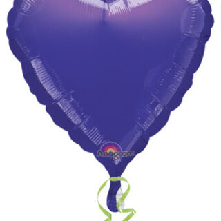 purple foil heart balloon