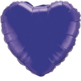 purple quartz heart balloon