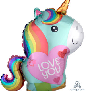 i love you unicorn balloon