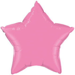 rose foil star balloon
