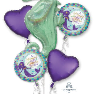 seahorse balloon bouquet