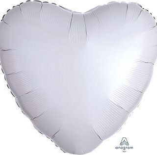 white heart balloon