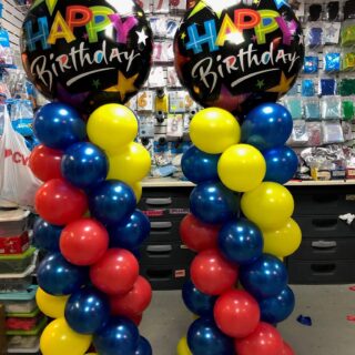 birthday balloon column