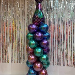 mermaid tail balloon column