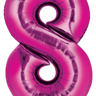pink eight balloon