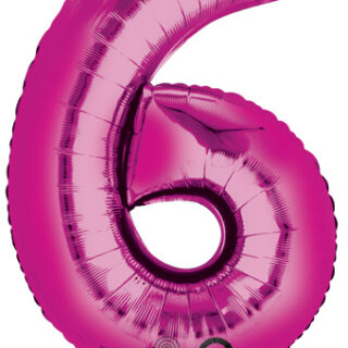 pink six balloon