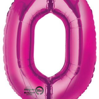 pink zero balloon