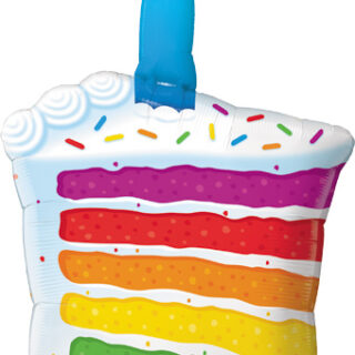 rainbow vanilla cake balloon