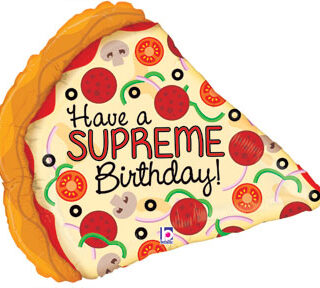 supreme pizza balloon