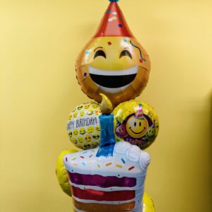 Emoji Birthday Balloon Display