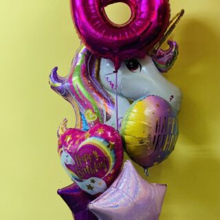 Unicorn Birthday Balloon Display