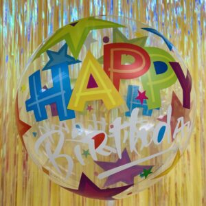 Happy Birthday 24” bubble balloon