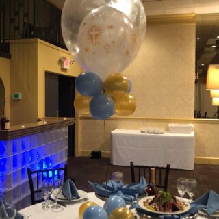 Communion/Baptism centerpiece Gold or silver