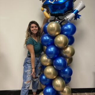 Grad Column - Blue&Gold