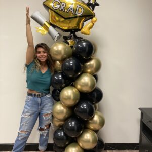 Grad Column-Gold black Gold Cap