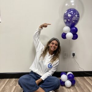 Grad Centerpiece Purple