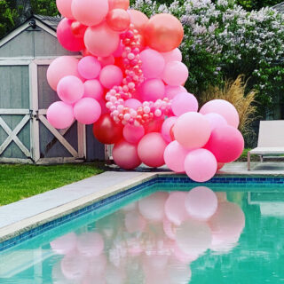 Pretty in Pink Pool Garland (call to customize)