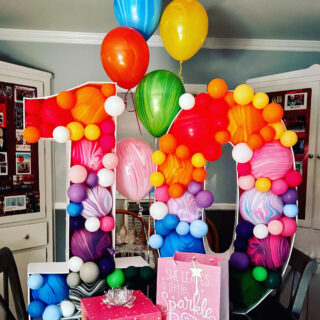 Mosaic Number Balloons $225 each