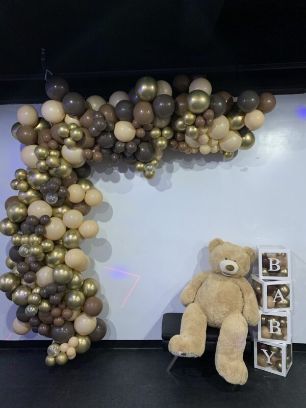 Mocha blush gold garland