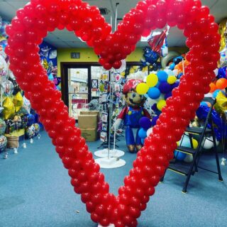 7.5ft custom red heart (when you really love somone)