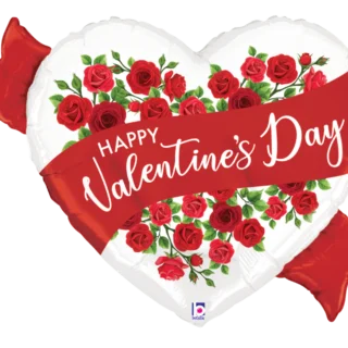 Valentine jumbo roses balloon