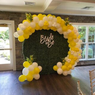 Lemon theme Garland with Grass wall ( req. 7 business days)