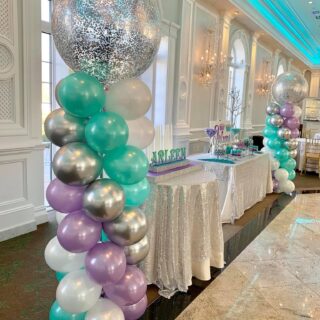Mermaid Confetti Column