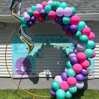Mermaid Tail Garland on Hoop