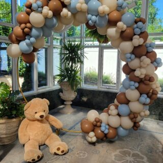 Baby shower bear themed garland(bear not included))