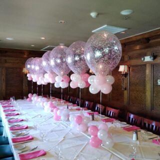 Pink confetti centerpiece special