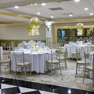 Gold Confetti Centerpiece