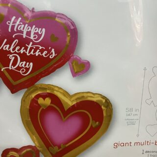 58” jumbo valentine
