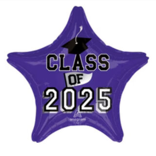 Class of 2025 purple star helium filled