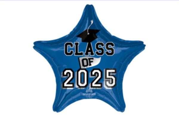 Class of 25 Blue helium filled star