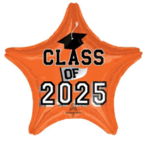 Class of 25 orange helium filled star