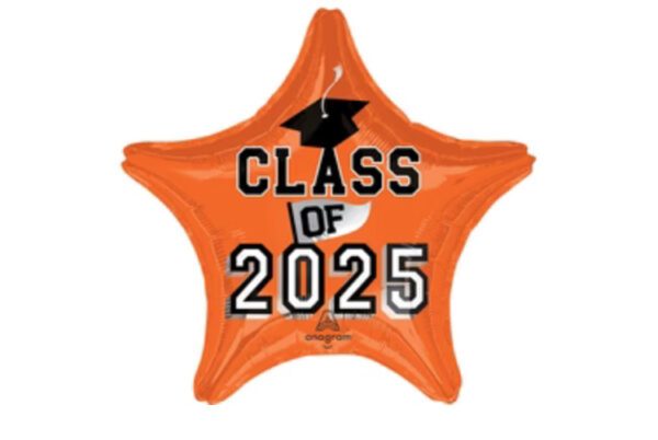 Class of 25 orange helium filled star