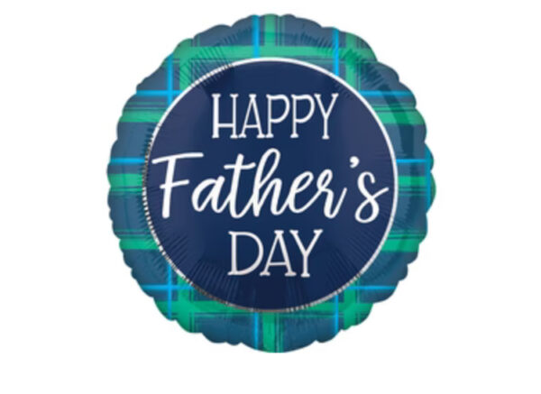 Happy Father's Day Round Foil