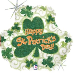 St Patrick’s Day clover HOLOGRAPHIC