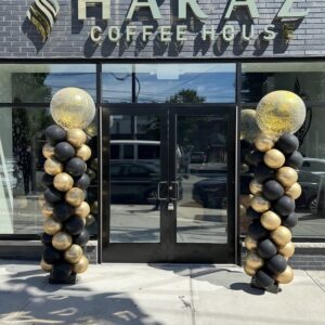 balloon column  for “grand opening” put colors you want at “NOTES” in checkout